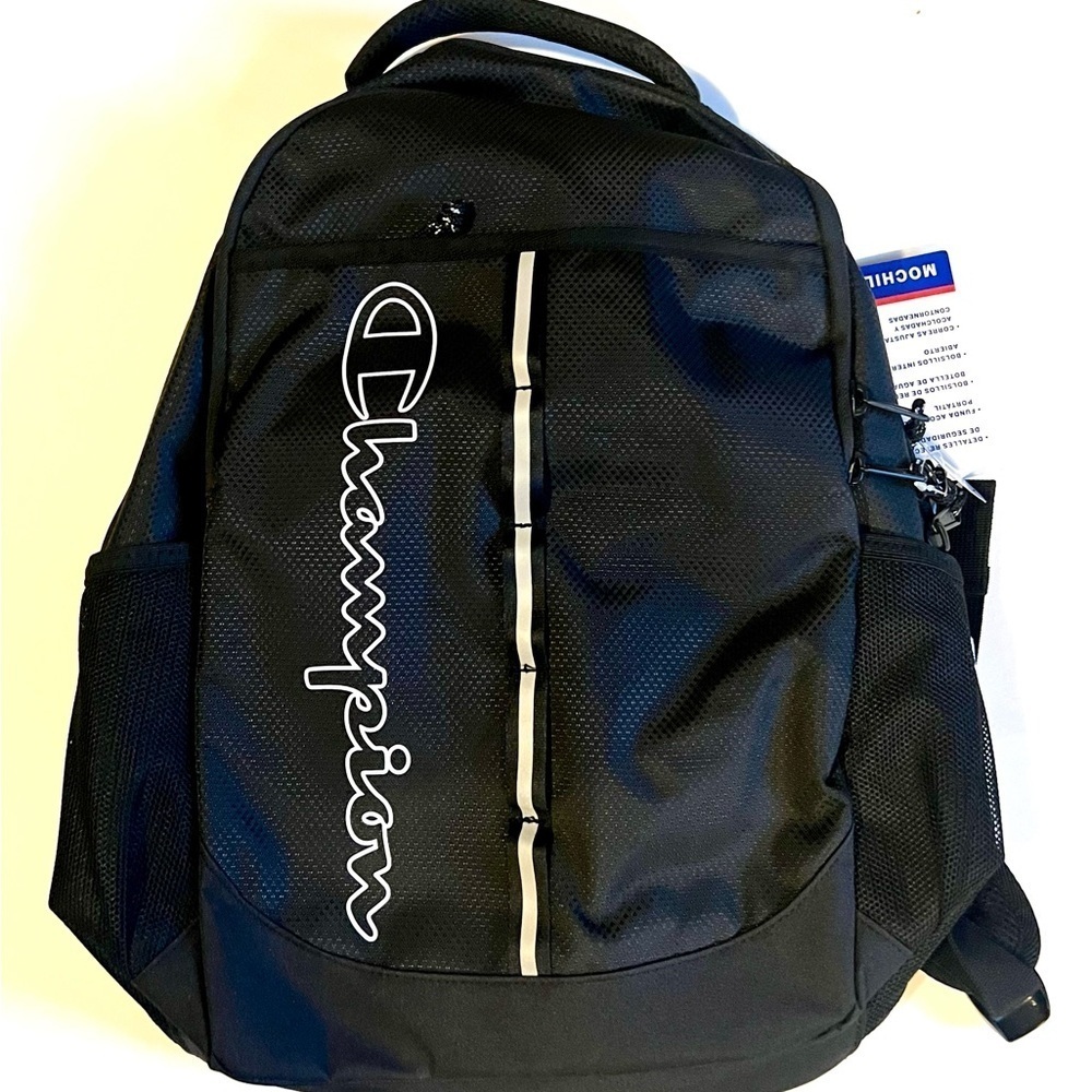 NEW Champion 18” Unisex Center Backpack - Black